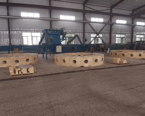 熱風爐燃燒器組合磚，紅柱石磚